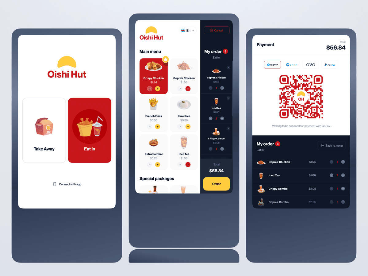 Oishi Hut - Kiosk Display Design