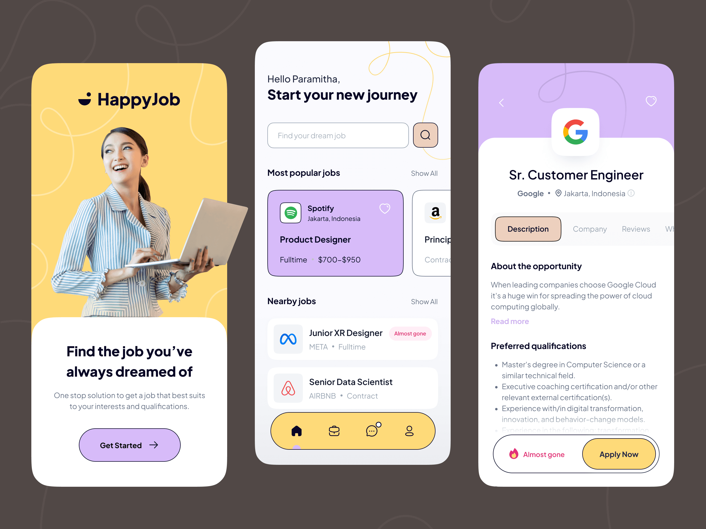 HappyJob Job Hunting - Mobile App