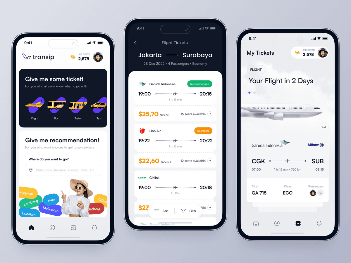 Transip Transportation Booking App