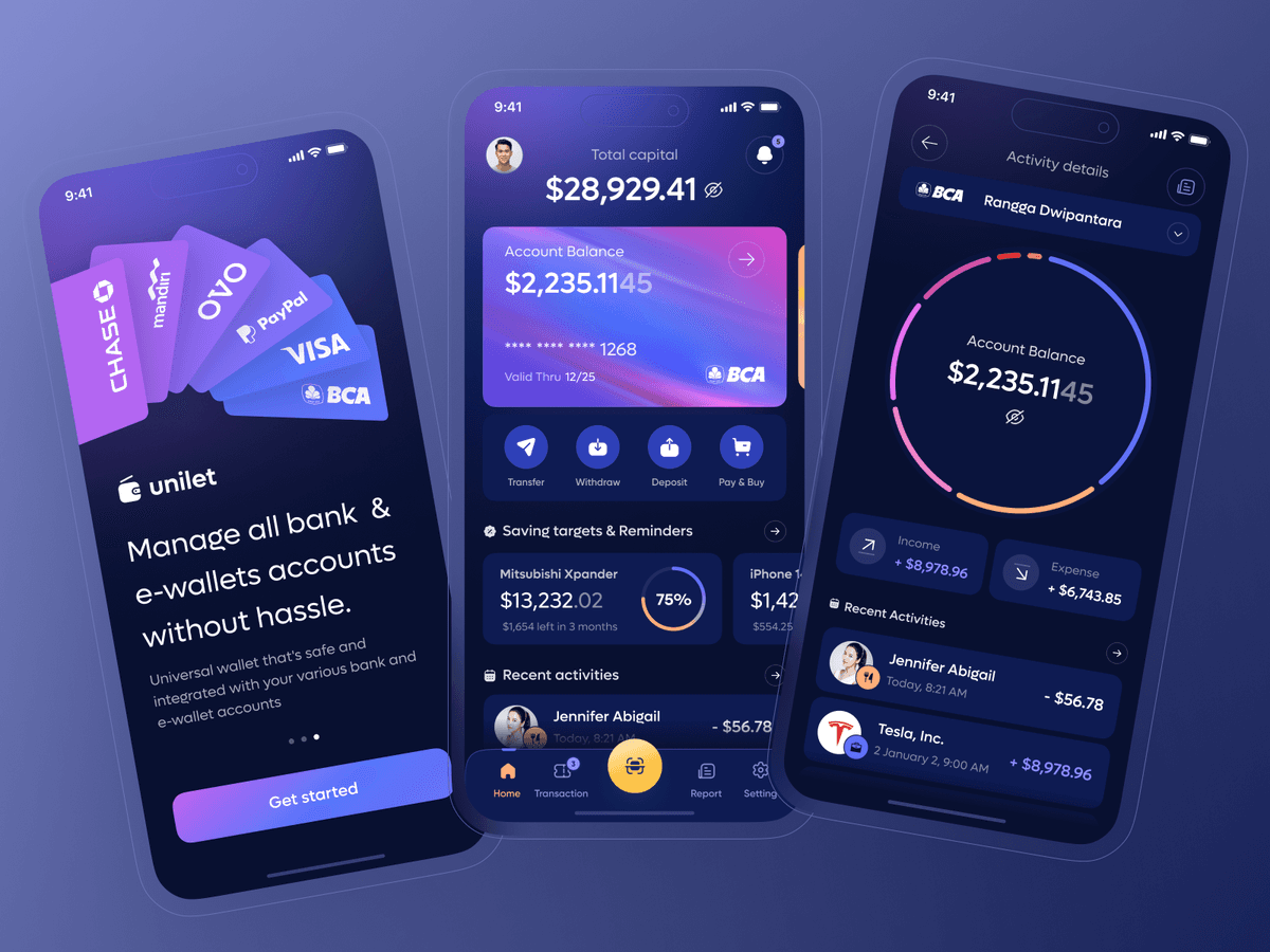 Universal Digital Wallet for various Banks and eWallets